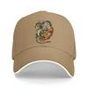 Pure Color Dad Hats Japanese Dragon Tiger Battle Men's Hat Sun Visor Adjustable Baseball Caps YinYang Peaked Cap