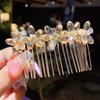 Sweet Girl's Gift Korean Style Arylic Imitation Pearl Hair Claw Kids Hair Comb Children Flower Hairpin Crystal Hair Clip
