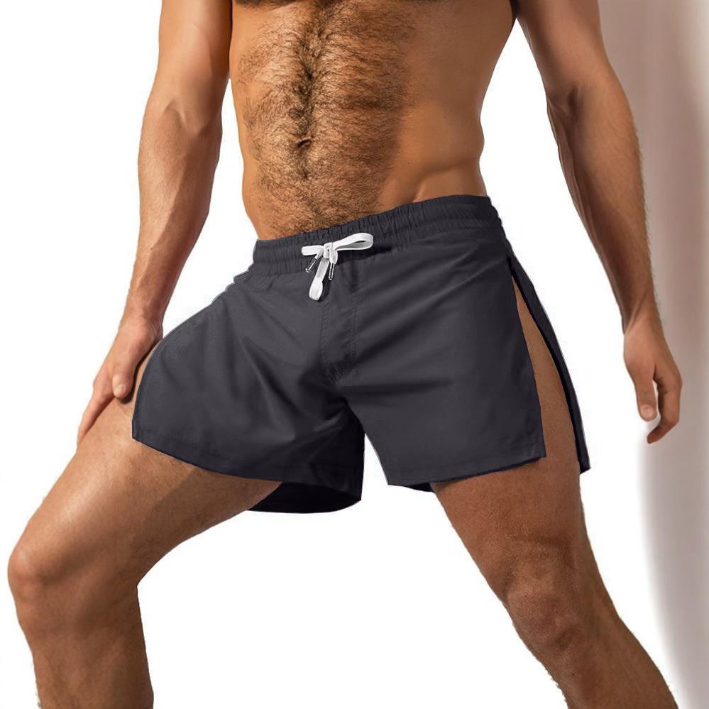 

Men s Ice Silk Quick-Dry Casual Sports Shorts - Summer Fitness Running Pants Medium темно-сірий