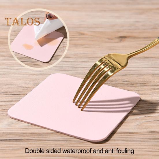 Mantel Individual para mesa de comedor, posavasos de colores vibrantes, resistente al desgaste, diseño antideslizante, tapete cuadrado redondo para taza