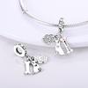 Copper Dog Bone Pendant Charm Beads Suitable For Women'S Exquisite Bracelet Diy Jewelry Gift