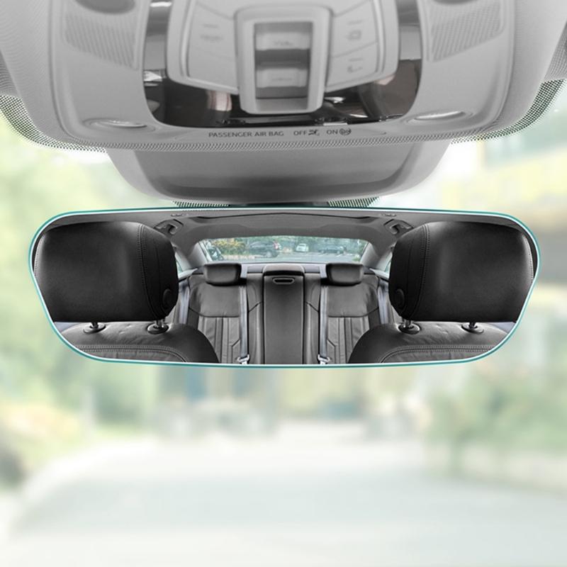 Automotive Frameless Interior Mirror with Wide Angle Curved Surfaces & Scratch Resistant Glass Coating for Vehicles