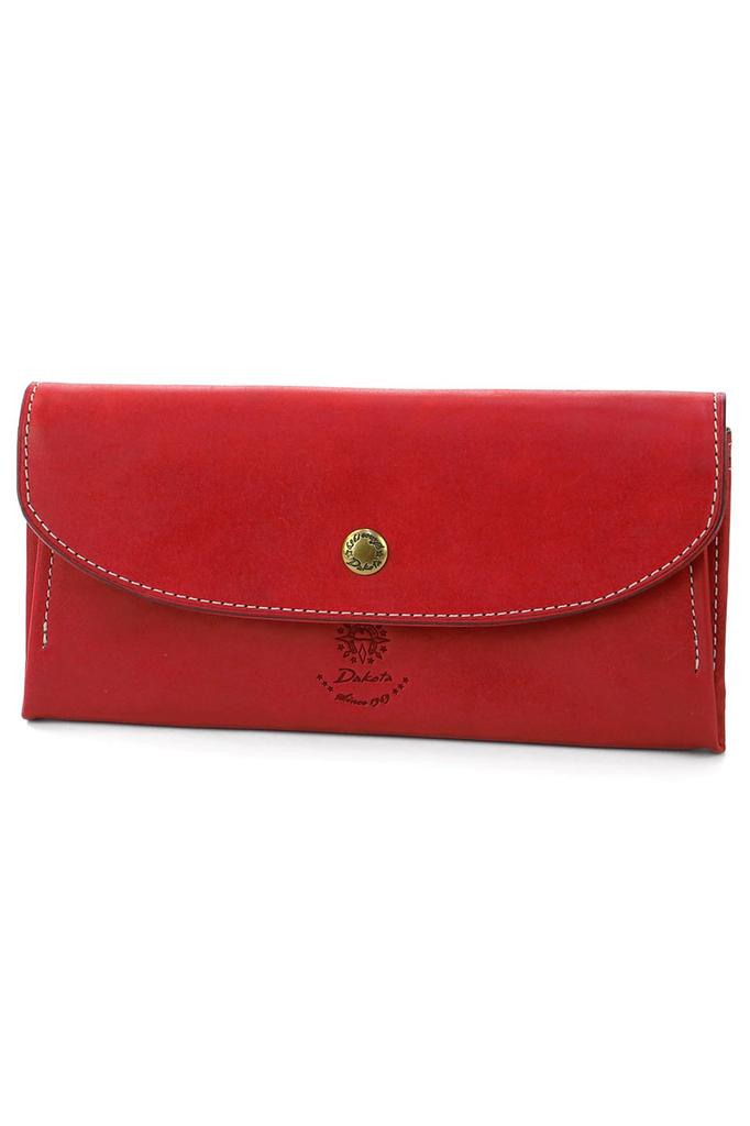 Long Wallet Genuine Leather Coraggio Red [Dakota] Women's DA-36444-30
