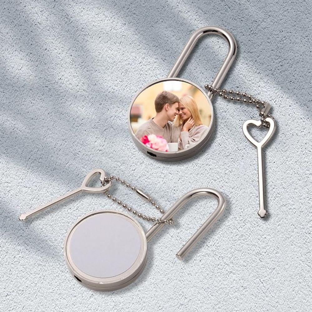 Square Shaped Thermal Transfer Lock Round Shaped Heart Shaped Lock Love Lock  Tourist Attraction
