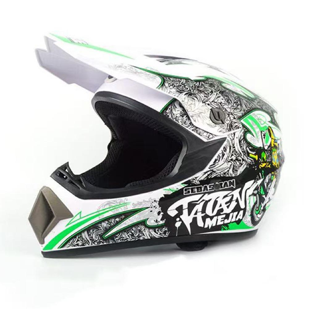 Motorcycle Helmet Off-Road Racing Riding Helmet ABS Breathable Mountain Bike Helmet Color Off-Road Helmet
