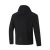 Li Ning Fashionable Comfortable Breathable Simple Slim Fit Zip Hooded Sports Jacket Men Jackets Black AFDU973-1