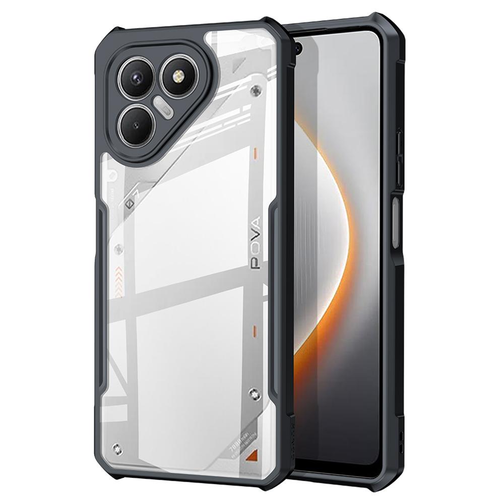 

XUNDD Для TECNO Pova 7 4G Чехол Противоударный ТПУ+Акрил Прозрачная Задняя Крышка для Телефона A