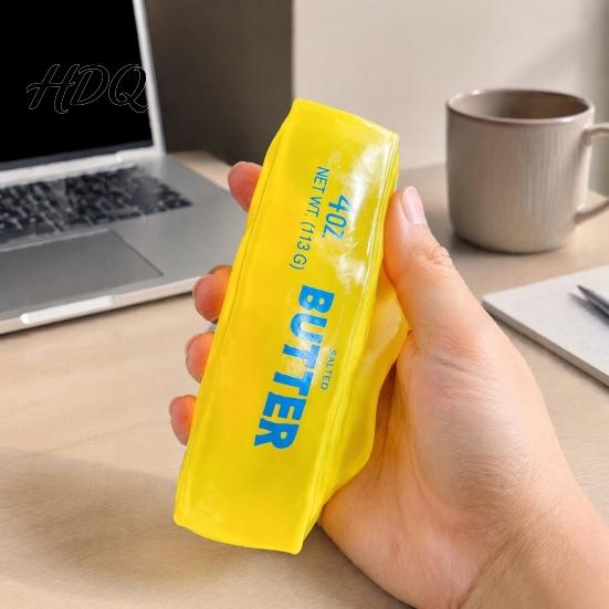 Office Desk Stress Toys Shapeable Butter Stick Squeeze Toy, No Rebound Relief Stretchy Toy Bar Soft Shaped Fidget for Relaxation Tool