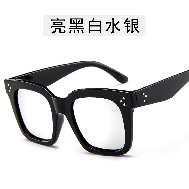 

Classic Vintage Lady Sun Glasses Glasses Ladies Large Spectacle Frame Frame Rectangular Three Dots Sun Eyeglasses Male Driving Classic Eyewear As shown in the figu