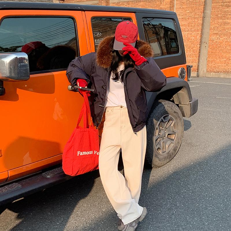 Autumn Winter Thicken Warm Parka Women Casual Sweety Solid Color Big Pocket Loose Hooded Coat Jackets Outwear