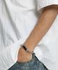 Cream Soda Lab Leather-Pointed Silver Chain Bracelet
