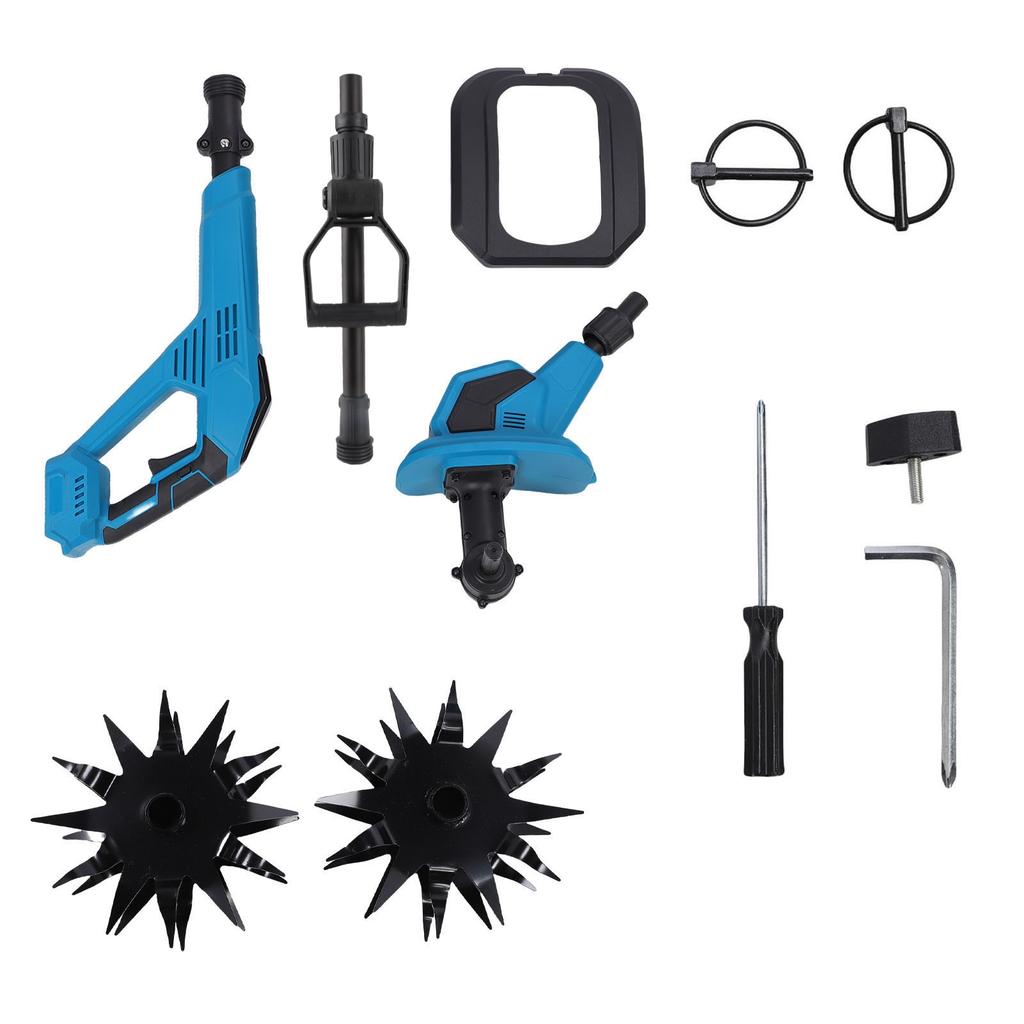 Cordless Tiller Cultivator Suitable for BL1830B BL1840B BL1850B BL1860B BL1815 BL1820 Battery Powered Garden Cultivator