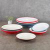 Kaibaiya Melamine Porcelain-Style Tableware: Deep Plates & Rice Bowls for Hotel & Restaurant