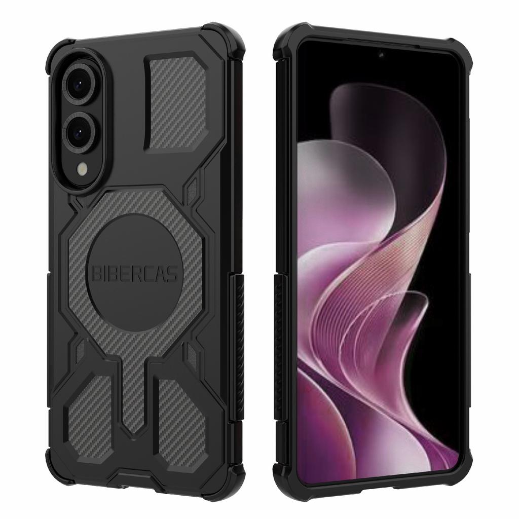 BIBERCAS J-16 Series For Samsung Galaxy S25 Edge Case Compatible with MagSafe Anti Drop TPU+PC Phone Cover