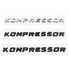 3D ABS Kompressor Buchstaben Auto Heckklappe Kotflügel Emblem Abzeichen Autoaufkleber Decals Für C230 C200 C180 SLK CLK 200k SL CLS