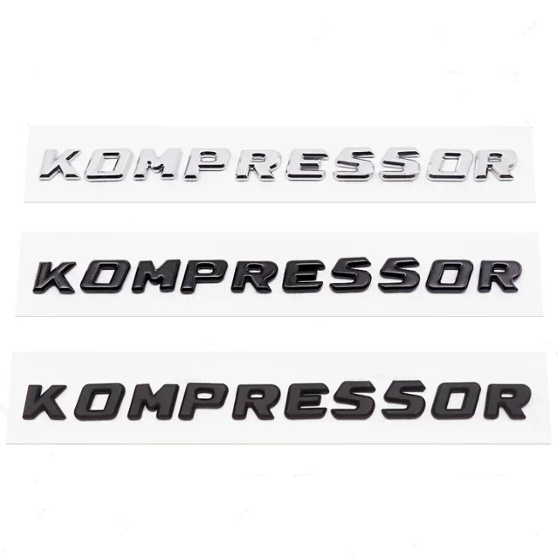 3D ABS Kompressor Buchstaben Auto Heckklappe Kotflügel Emblem Abzeichen Autoaufkleber Decals Für C230 C200 C180 SLK CLK 200k SL CLS