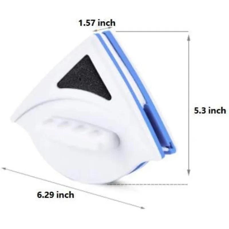 Magnetic Window Cleaner Brush Double Side Glass Wiper Adjustable Magnetic Glider Washing Brush for Home Window Cleaning