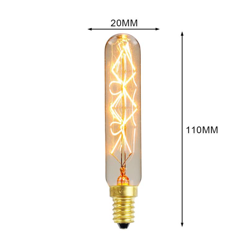 Lampa Edisona E14 Retro Sentiment Kryształowy Żyrandol Żarówka Kreatywne Ciepłe Żółte Oświetlenie Lampa