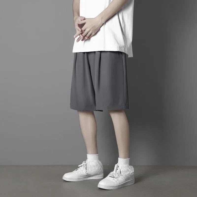 Shorts Men's Summer Ice Silk Thin Quick-drying Loose Basketball Pants Five-point Casual Sports Pants
