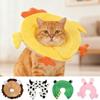 Flannel Cat Cosplay Elizabethan Collar Sponge Dog Protective Neck Cone  Help Wound Recovery