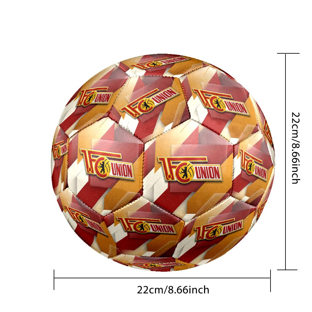 Pallone da Calcio Union Berlin FC Taglia 5 Standard Durevole per Allenamento Partita Sport all'Aperto per Adulti