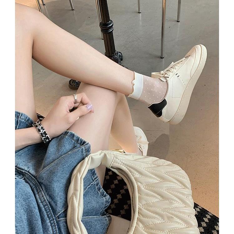 Cowhide version of old leather round head flat bottom sports and leisure shoes German training shoes women's board shoes lace-up versatile white shoes