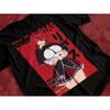 2026 Summer Hot Anime High School DxD T-shirt, Rias Gremory Red Block Full Character Print Oversized Casual Tee for Men Women