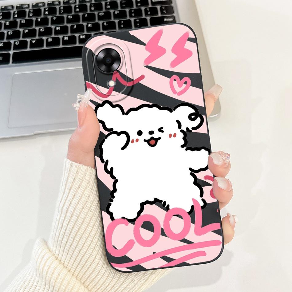 For OPPO A17k A17 2024 New Cute Cartoon Pattern Soft Silicone Case For Oppo A17 A 17 17k CPH2471 CPH2477 Protective Phone Cases