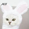 Cute Bunny Ear Hat for Cats Ears Cat Hat, Pet Soft Plush Funny Video Shoot Prop with Rabbit Small Dogs Party Costume Fun Photos