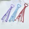 Creative Candy Color Series Lace Ribbon Braided Lanyard Miu Style Climbing Rope Car Keychain Bag Hanging