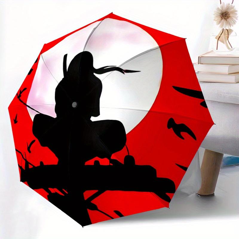 1pc Moon Ninja Windproof Automatic Umbrella, Lightweight for Women/Men, Perfect Christmas Gift A0811250