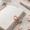 Creative Stationery for Notebooks 10PCS Rose Gold Metal Paper Clips, Decorative Cartoon Shape Durable Fasteners Bookmarks, Documents Organizers Office