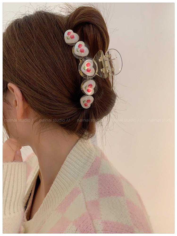 

Tulip Hairclips Elegant Hairpins Women Girl Fashion Grabbing Hairgrip Flowers Barrettes Headwear Hair Accessories