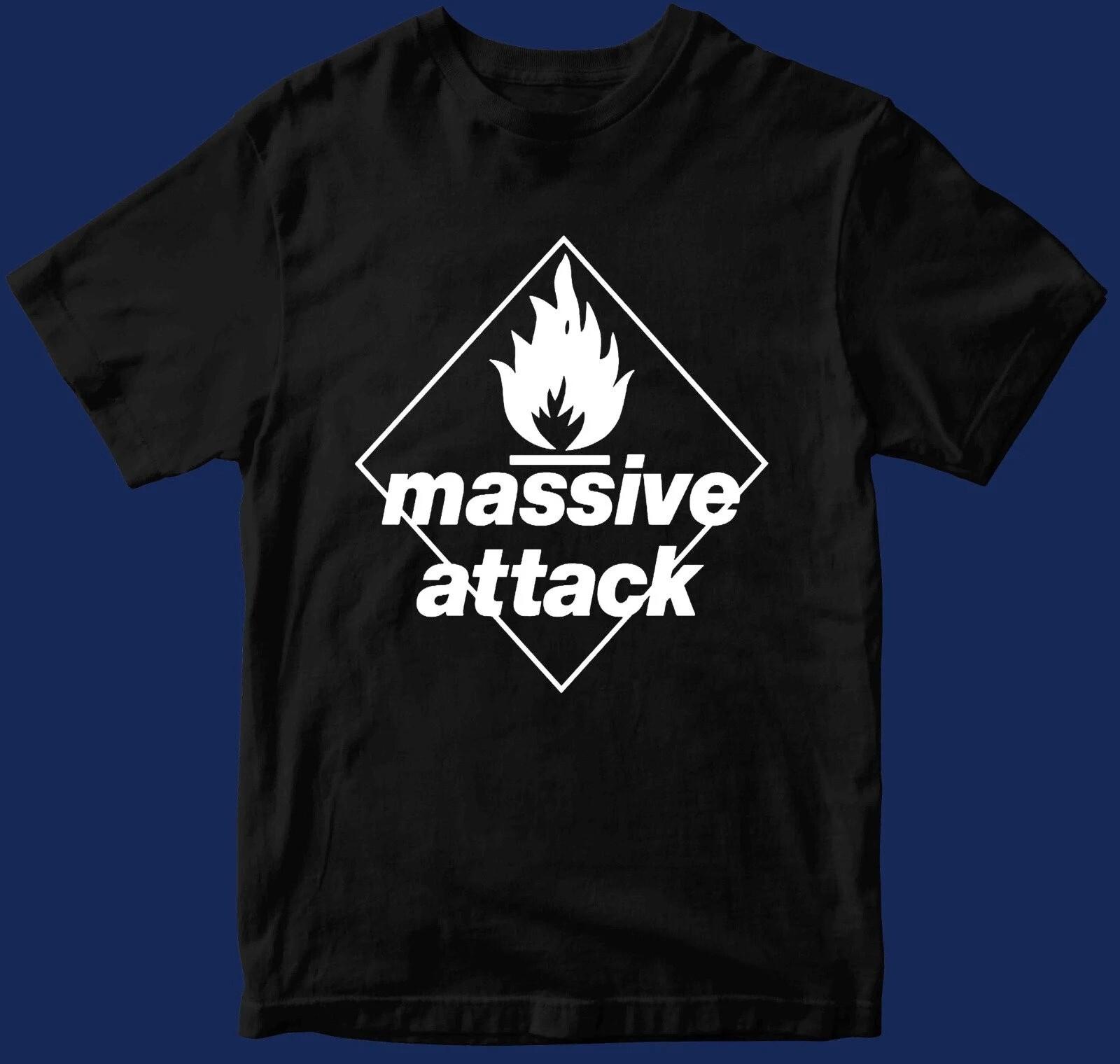 Massive Attack T Shirt NEW RARE Black cottton All size S-345XL Gift Fan S