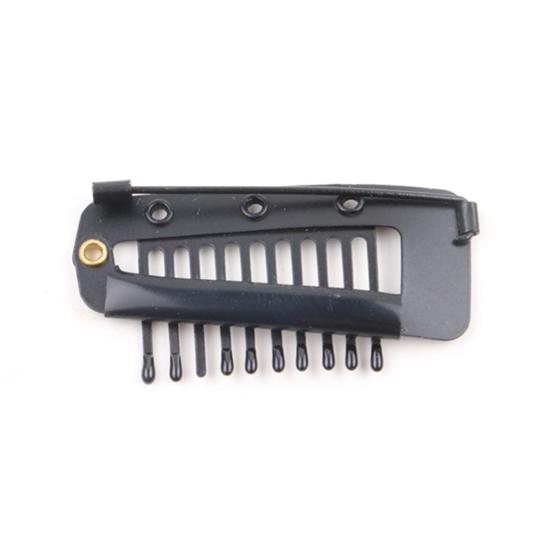 5Pcs Wig Clip with Safety Pin 10-Teeth Hair Extension Snap Clip Heavy Duty Metal Invisible Wig Securing Comb Chunni Dupatta Setting Clip