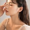 S925 Sterling Silver Water Drop Tassel Earrings - 2026 Elegant, Versatile, High-End Long Dangle Design for Girls