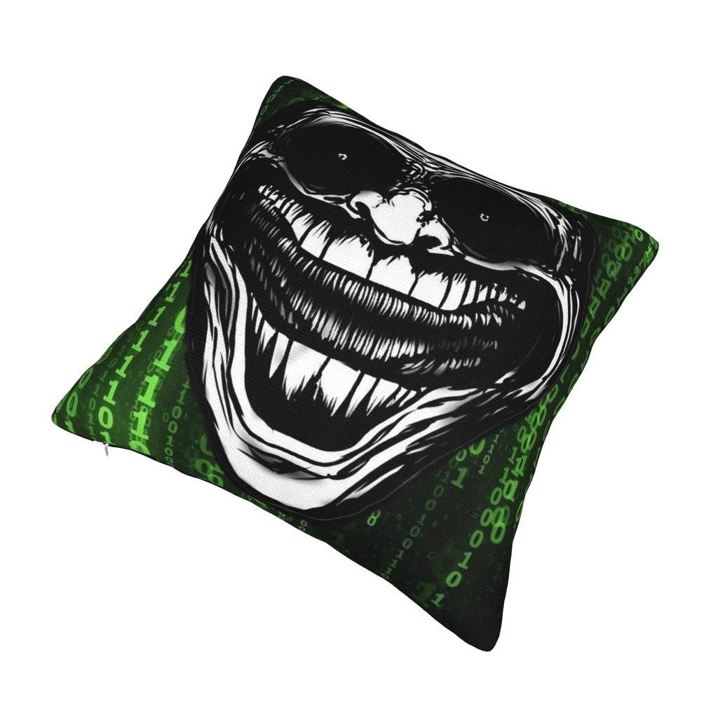 Funny Trollface Pillow Cover Merch Printed Cushion Cover Decoration Pillow Case Cover Seat Multiple Sizes
