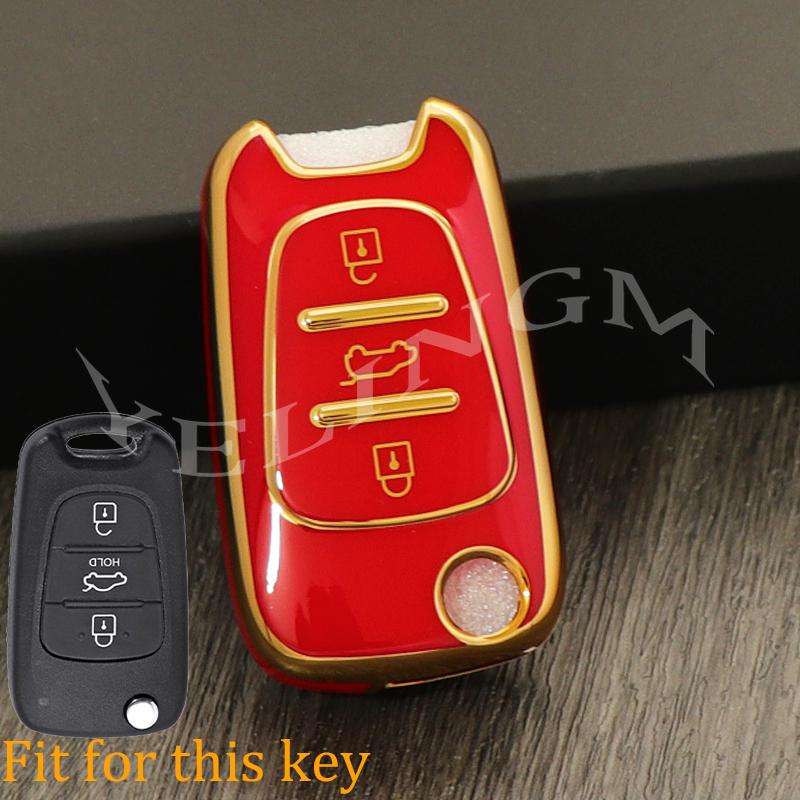 Tpu Car Key Cover Case Shell For Kia Sportage Rio 3 Soul Optima Ceed K5 K2 Pride Hyundai I20 I30 Ix20 Ix25 Ix35 Elantra Accent