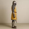 Medieval Knight Armor Set with Yellow Surcoat  Handmade Chainmail  Steel Armor  LARP, Reenactment, Cosplay, Halloween Costume