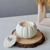 1set Halloween Pumpkin Candle Holder Silicone Mold DIY Wax Container Making Home Aromatherapy Gypsum Decorative Item Storage Jar
