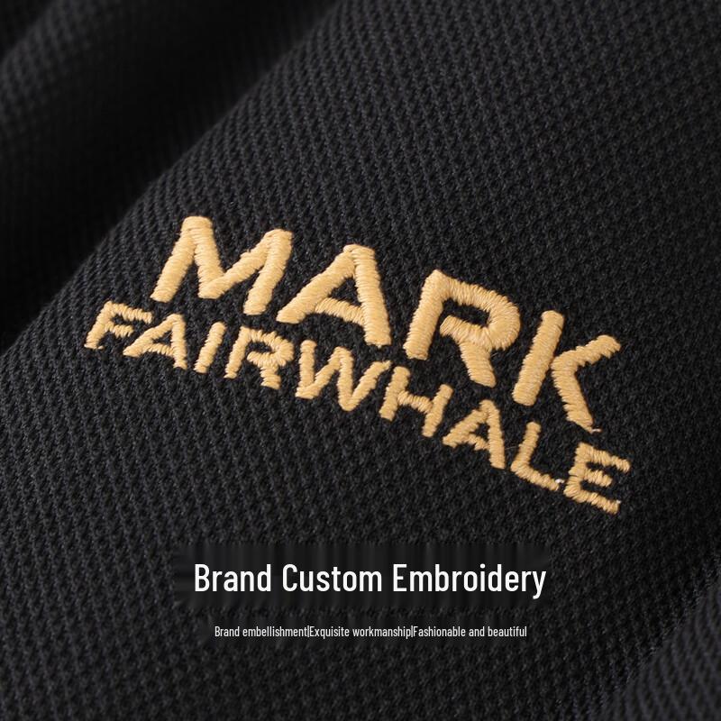 Mark Fairwhale Men's Embroidered Anti-bacterial Long Sleeve Polo Shirt