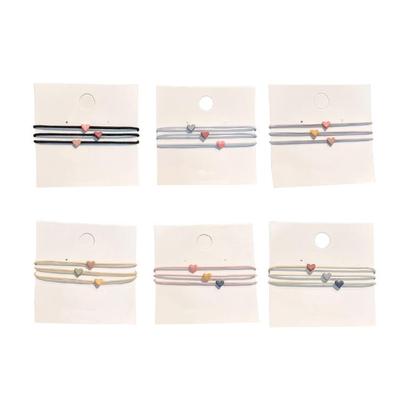 3PCS Jolies Bandeaux pour Cheveux Bandeau Cœur d'Amour Accessoires de Cheveux Printemps Été pour Filles
