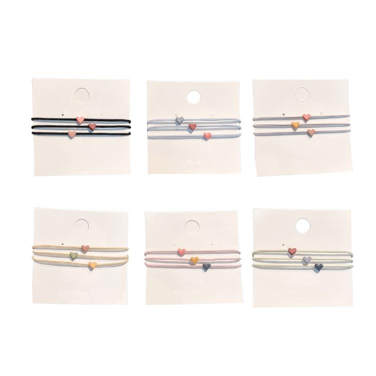 3PCS Lovely Hair Bands Love Heart Hairband Girls Spring Summer Hair Accessories