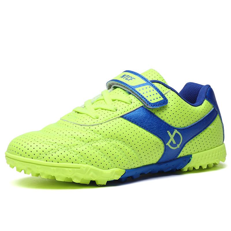 Hot Sale Turf Soccer Shoes For Kids Fashion Orange Children Soccer Cleats Football Shoes Boys Futsal Sneaker Zapatos De Futbo