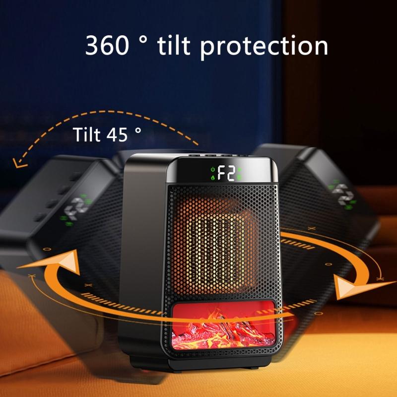 Winter 1000W Electric Heater Portable Fan Heaters PTC Ceramic Heating Mini Space Desk Heaters Warmer Machine For Room