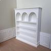 1:12 Scale Bookshelf Detailed Miniature Shelf Realistic Arched Bookcase for Collectors, Hobbyists