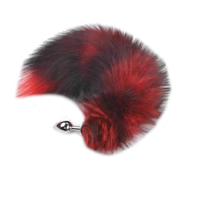 Fox Faux Fur Tail Metal Anal Stainless Steel Butt Plug  Butt Plug Tails