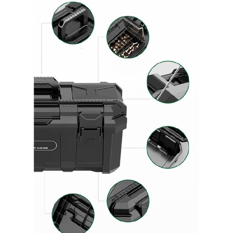 Handy Double Deck Hardware Case Stable Essential Tool Box Portable Tool Kit