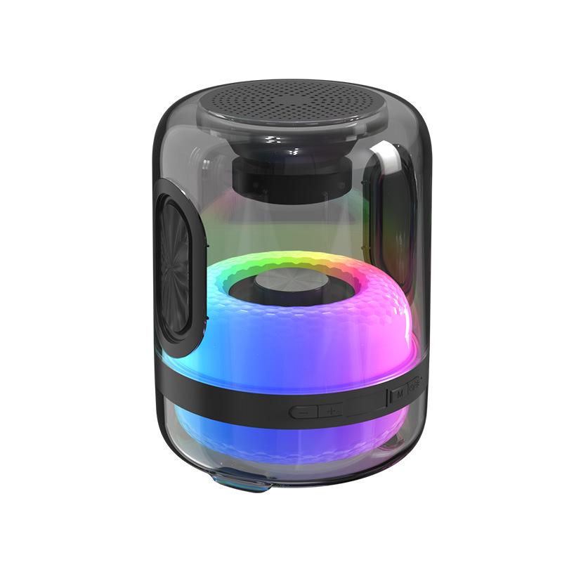 

RGB Bluetooth-колонка YD-18: Красочный настольный и автомобильный динамик с игровой подсветкой и глубокими басами YD-18 чёрный