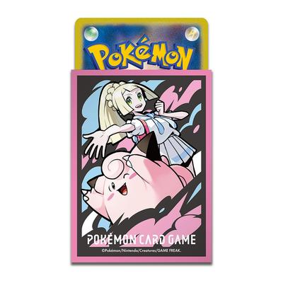 Pokémon Center Original Pokémon-Kartenspiel Deckhülle Lillie & Plinfa [Rosa]